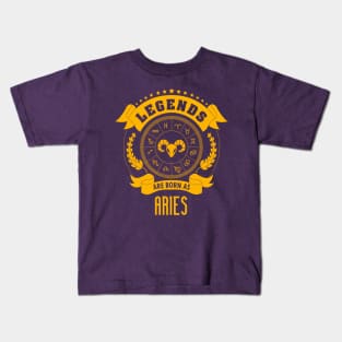 Legends are born as Aries Kids T-Shirt